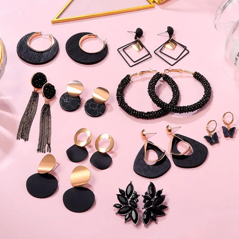 POXAM  Nouvelle Boucles d'oreilles Coréenne mignon  pour femmes  très jolie a porter et  a la mode.