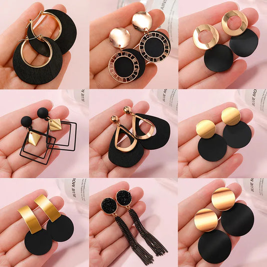 POXAM  Nouvelle Boucles d'oreilles Coréenne mignon  pour femmes  très jolie a porter et  a la mode.